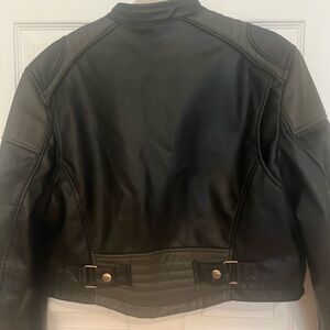 Zara Women's Black  Faux Leather Jacket